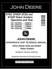 Load image into Gallery viewer, TM14246X19 OPERATION AND TEST TECHNICAL MANUAL - JOHN DEERE 870G 870GP 872G 872GP MOTOR GRADER DOWNLOAD PDF