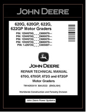 Load image into Gallery viewer, TM14253X19 Repair Technical Manual - John Deere 670G 670GP 672G 672GP Motor Grader Download PDF