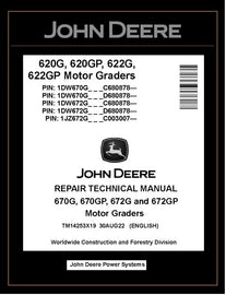 TM14253X19 Repair Technical Manual - John Deere 670G 670GP 672G 672GP Motor Grader Download PDF