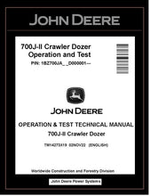 Load image into Gallery viewer, TM14273X19 OPERATION AND TEST TECHNICAL MANUAL - JOHN DEERE 700J-II CRAWLER DOZER BEST PDF DOWNLOAD