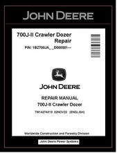 Load image into Gallery viewer, TM14274X19 REPAIR MANUAL - JOHN DEERE 700J-II CRAWLER DOZER BEST PDF DOWNLOAD