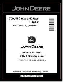 TM14274X19 REPAIR MANUAL - JOHN DEERE 700J-II CRAWLER DOZER BEST PDF DOWNLOAD