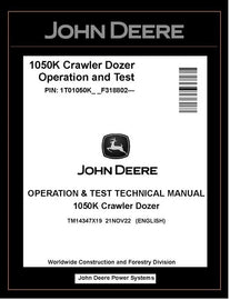 TM14347X19 OPERATION AND TEST TECHNICAL MANUAL - JOHN DEERE 1050K CRAWLER DOZER BEST PDF DOWNLOAD