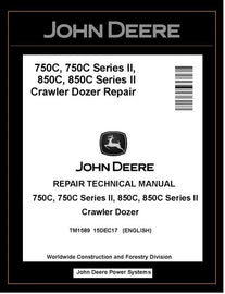 TM1589 REPAIR TECHNICAL MANUAL - JOHN DEERE 750C, 850C, Series II 750C and 850C CRAWLER DOZER BEST PDF DOWNLOAD