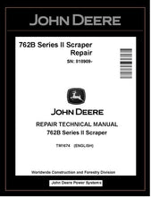 Load image into Gallery viewer, TM1674 - John Deere 762B Series II Scraper Repair Technical Manual PDF