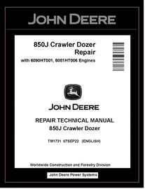 TM1731 REPAIR TECHNICAL MANUAL - JOHN DEERE 850J CRAWLER DOZER BEST PDF DOWNLOAD