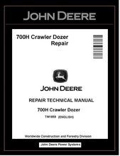 Load image into Gallery viewer, TM1859 REPAIR TECHNICAL MANUAL - JOHN DEERE 700H CRAWLER DOZER BEST PDF DOWNLOAD