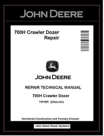 TM1859 REPAIR TECHNICAL MANUAL - JOHN DEERE 700H CRAWLER DOZER BEST PDF DOWNLOAD