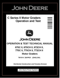 TM1914 OPERATION AND TEST TECHNICAL MANUAL - JOHN DEERE 670C 670CH 770CH 772CH SERIES II MOTOR GRADER DOWNLOAD PDF