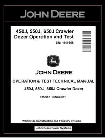 TM2257 OPERATION AND TEST TECHNICAL MANUAL - JOHN DEERE 450J 550J 650J CRAWLER DOZER (SN.-141666) BEST PDF DOWNLOAD