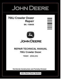TM2291 REPAIR TECHNICAL MANUAL - JOHN DEERE 700J CRAWLER DOZER (SN. -139435) BEST PDF DOWNLOAD