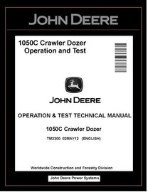TM2300 OPERATION AND TEST TECHNICAL MANUAL - JOHN DEERE 1050C CRAWLER DOZER BEST PDF DOWNLOAD