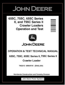 TM2313 OPERATION AND TEST TECHNICAL MANUAL - JOHN DEERE 655C 755C 655C SERIES II 755C SERIES II CRAWLER LOADER BEST PDF DOWNLOAD