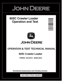 TM2353 OPERATION AND TEST TECHNICAL MANUAL - JOHN DEERE 605C CRAWLER LOADER BEST PDF DOWNLOAD