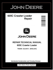 TM2354 REPAIR TECHNICAL MANUAL - JOHN DEERE 605C CRAWLER LOADER BEST PDF DOWNLOAD