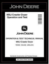 Load image into Gallery viewer, TM2363 OPERATION AND TEST TECHNICAL MANUAL - JOHN DEERE 950J CRAWLER DOZER BEST PDF DOWNLOAD