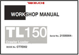 Download PDF - Takeuchi TL150 Crawler Loader Service Repair Manual (S/N: 21500004 and up)