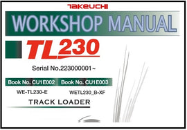 Download PDF - Takeuchi TL230 Track Loader Service Repair Manual (S/N: 223000001 and up)