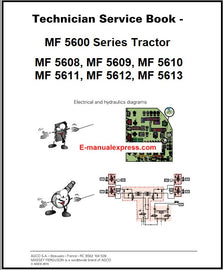 PDF Massey Ferguson MF 5608, 5609, 5610, 5611, 5612, 5613 Tractor (MF 5600 Series) Technician Service Book 