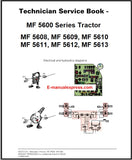PDF Massey Ferguson MF 5608, 5609, 5610, 5611, 5612, 5613 Tractor (MF 5600 Series) Technician Service Book
