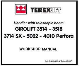 Download PDF - Terex Girolift 3514 – 3518 – 3714SX – 5022 – 4010 Perfora Telescopic Handler Service Repair Manual