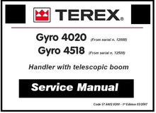Load image into Gallery viewer, Download PDF - Terex Gyro 4020 , 4518 Telescopic Boom Service Repair Manual