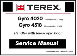 Download PDF - Terex Gyro 4020 , 4518 Telescopic Boom Service Repair Manual
