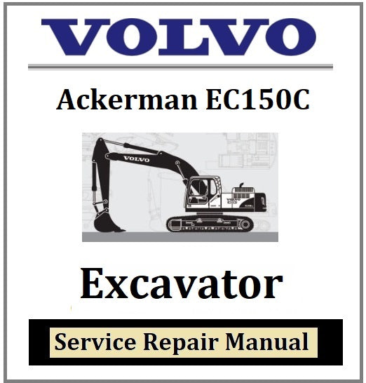 Download PDF - Volvo Ackerman EC150C Excavator Service Repair Manual