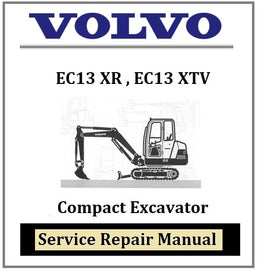 Download PDF - Volvo EC13 XR , EC13 XTV Compact Excavator Service Repair Manual