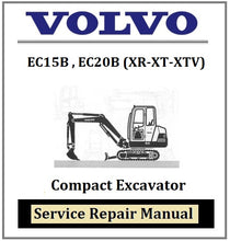 Load image into Gallery viewer, Download PDF - Volvo EC15B , EC20B (XR-XT-XTV) Compact Excavator Service Repair Manual