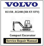 Download PDF - Volvo EC15B , EC20B (XR-XT-XTV) Compact Excavator Service Repair Manual