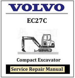 Download PDF - Volvo EC27C Compact Excavator Service Repair Manual
