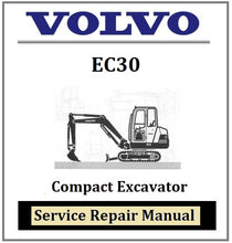 Load image into Gallery viewer, Volvo EC30 Compact Excavator Service Repair Manual Best PDF Download