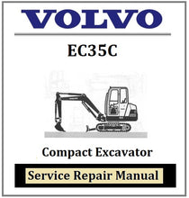 Load image into Gallery viewer, Download PDF - Volvo EC35C Compact Excavator Service Repair Manual