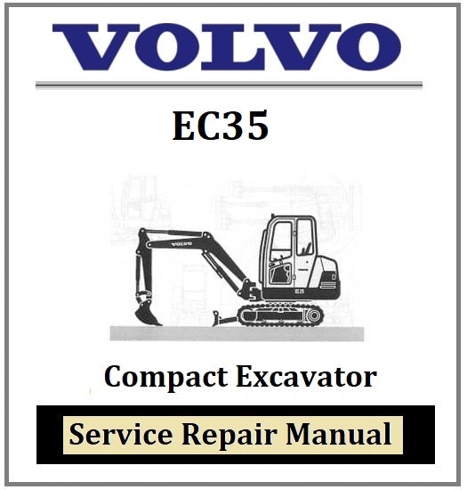 Download PDF - Volvo EC35 Compact Excavator Service Repair Manual