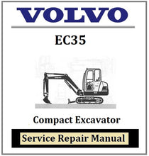 Load image into Gallery viewer, Download PDF - Volvo EC35 Compact Excavator Service Repair Manual