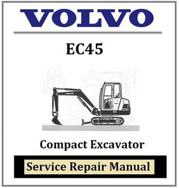 Volvo EC45 Compact Excavator Service Repair Manual Best PDF Download