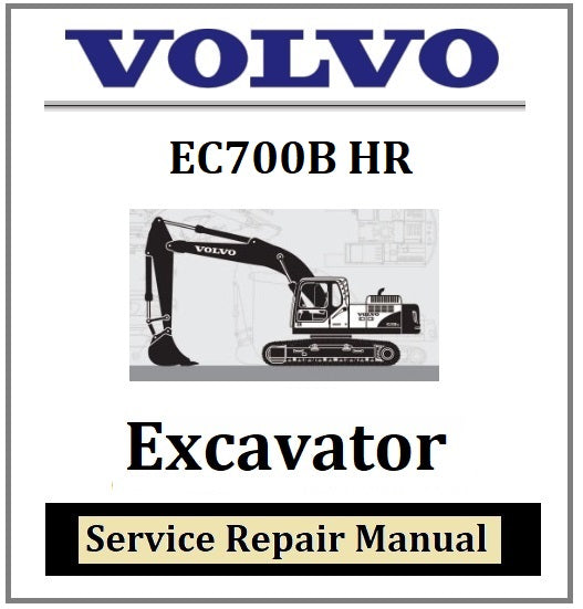 Download PDF - Volvo EC700B HR Excavator Service Repair Manual