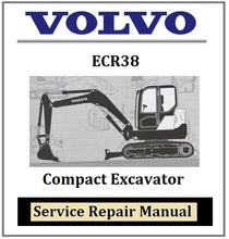 Load image into Gallery viewer, Download PDF - Volvo ECR38 Compact Excavator Service Repair Manual