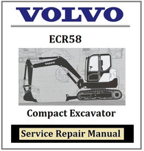 Load image into Gallery viewer, Download PDF - Volvo ECR58 Compact Excavator Service Repair Manual