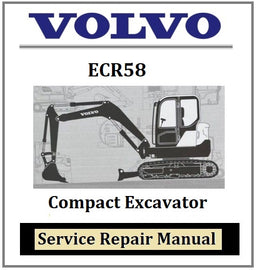 Download PDF - Volvo ECR58 Compact Excavator Service Repair Manual