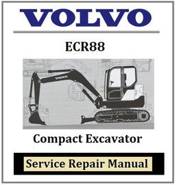 Download PDF - Volvo ECR88 Compact Excavator Service Repair Manual