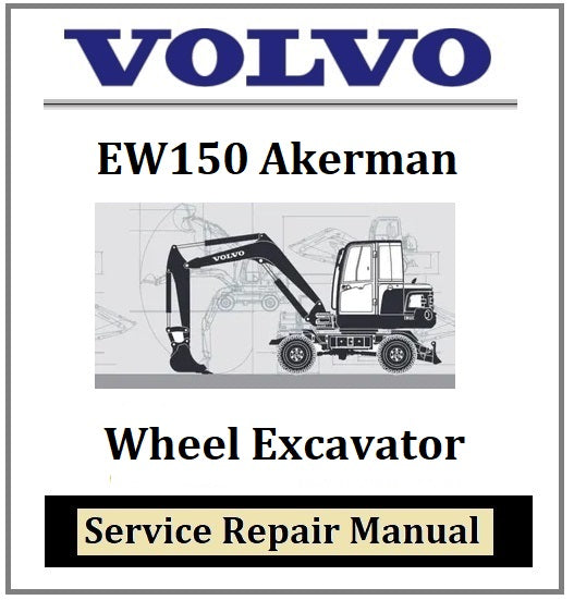 Download PDF - Volvo EW150 Akerman Wheel Excavator Service Repair Manual