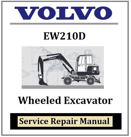 Download PDF - Volvo EW210D Wheeled Excavator Service Repair Manual