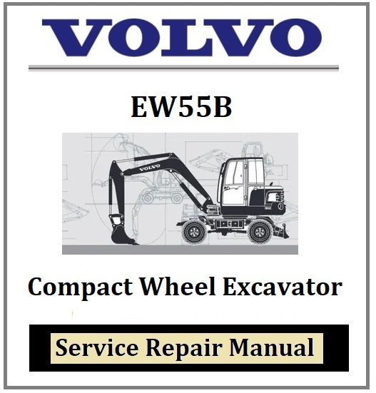 Download PDF - Volvo EW55B Compact Wheel Excavator Service Repair Manual