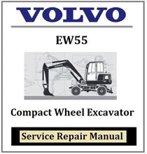 Load image into Gallery viewer, Download PDF - Volvo EW55 Compact Wheel Excavator Service Repair Manual