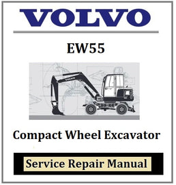 Download PDF - Volvo EW55 Compact Wheel Excavator Service Repair Manual