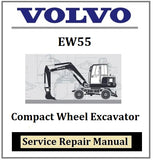 Download PDF - Volvo EW55 Compact Wheel Excavator Service Repair Manual