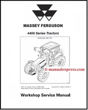 Load image into Gallery viewer, Workshop Service Manual Massey Ferguson MF 4400 Series Tractor PDF