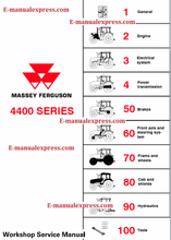Load image into Gallery viewer, Workshop Service Manual Massey Ferguson MF 4400 Series Tractor PDF